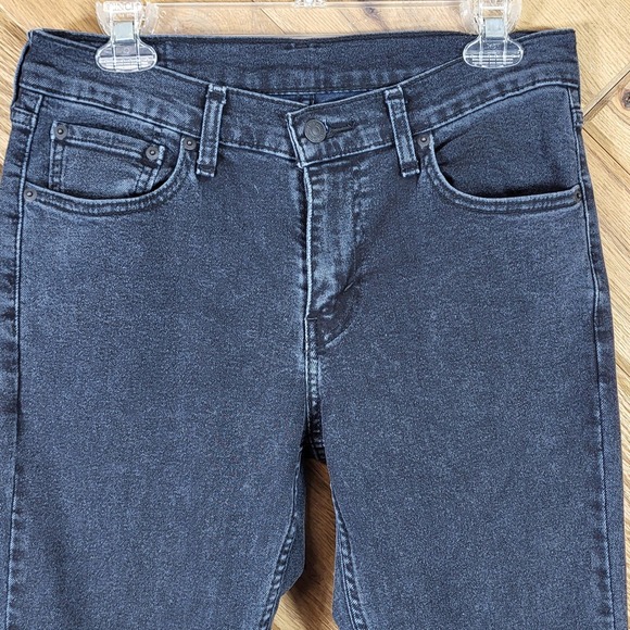 Levis 511 Slim Fit Jeans Mens 30x30 Stretch Dark Wash Charcoal Black Denim - Picture 2 of 13